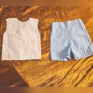 Antique Baby Clothing 2 Piece Set